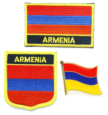 亚美尼亚国旗布贴徽章刺绣肩章