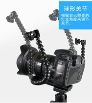 双头闪光灯支架牛脚架热靴微距闪光支架拍照补光灯近摄摄影配件