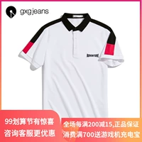 Spot gxgjeans nam 2019 cotton cotton mùa hè trắng thể thao áo polo ngắn tay JY124150C - Polo áo phông có cổ