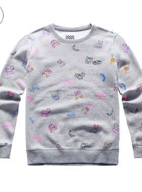 【金小姐】VANS正品冬季灰色/女款套头卫衣 VN0A32OU4OU