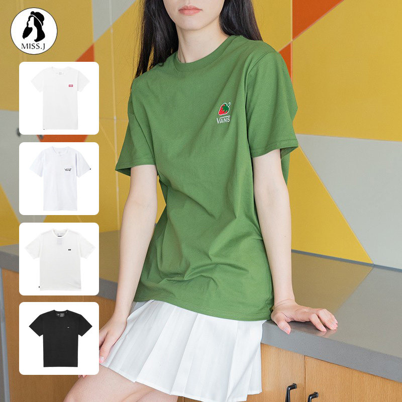 VANS范斯2022春季女子图案短袖