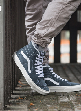 金小姐VANS正品SK8-HI银灰色加绒高帮男女鞋休闲板鞋VN0A4U3C5EF