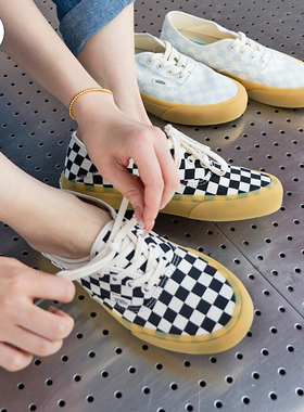 VANS正品Authentic SF棋盘格生胶底低帮男女鞋帆布鞋VN0A4BWT1KP