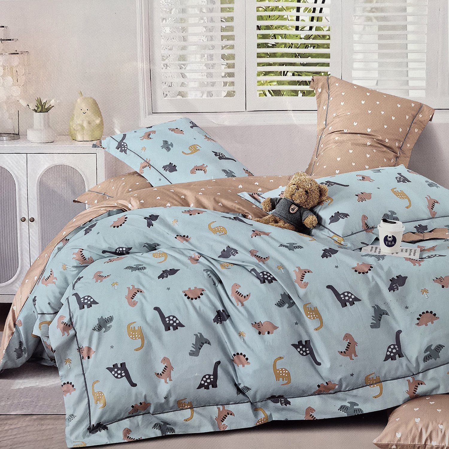 迎鹤宝贝纯棉单被套子母床床用