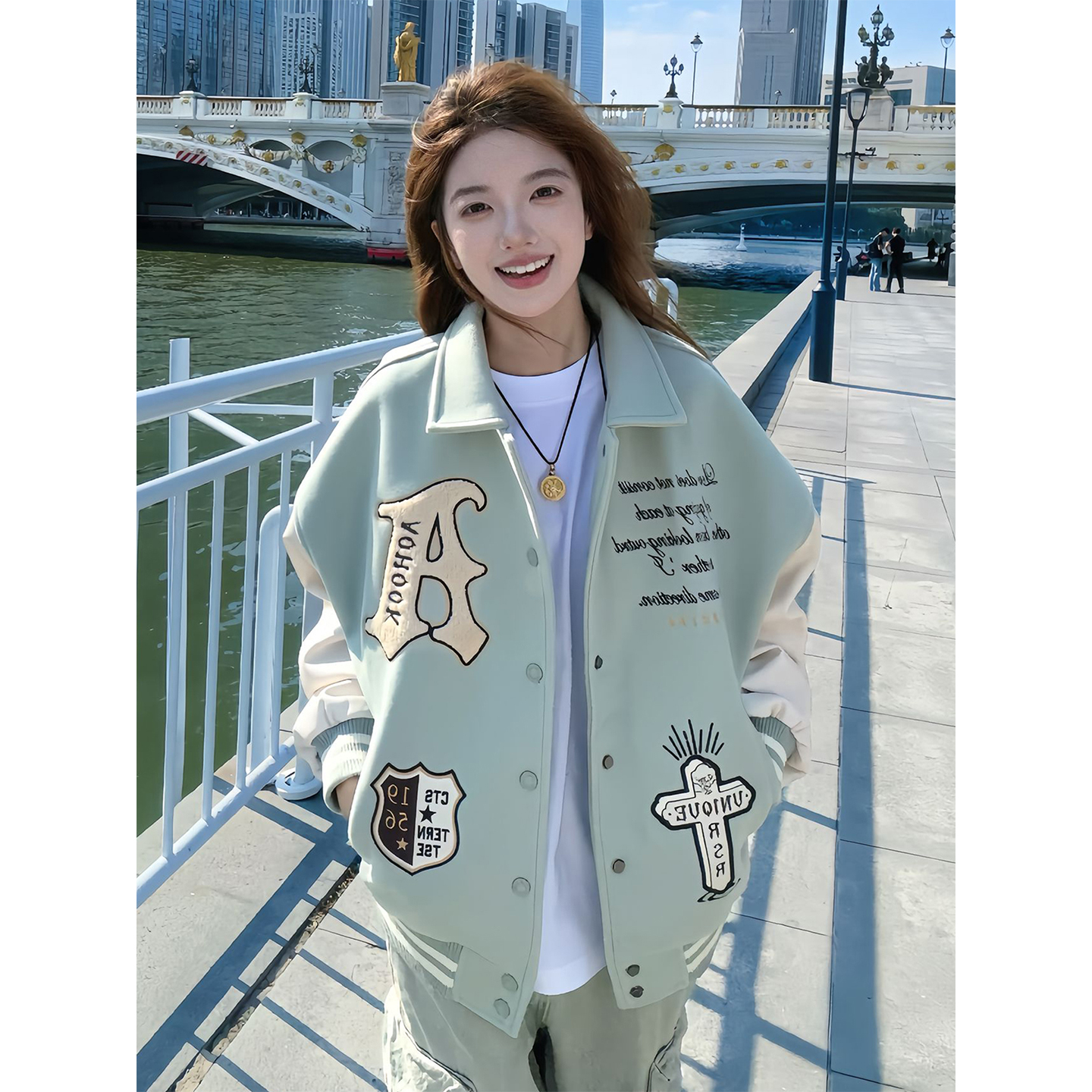 【送运费险】美式重磅棒球服