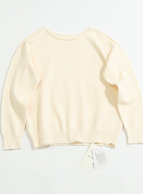 BAL138 日单外贸秋冬款简约百搭套头长袖针织衫 女款打底衫