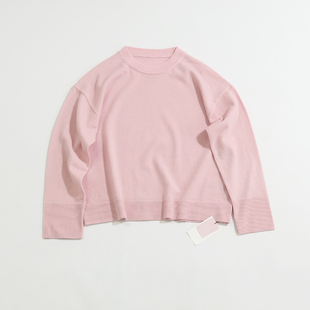 女款 简约百搭圆领套头羊毛针织衫 日单外贸贵牌秋冬款 DAK282