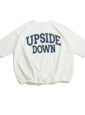 A52191 日本单森林系宽松休闲百搭圆领套头纯棉T恤 女款