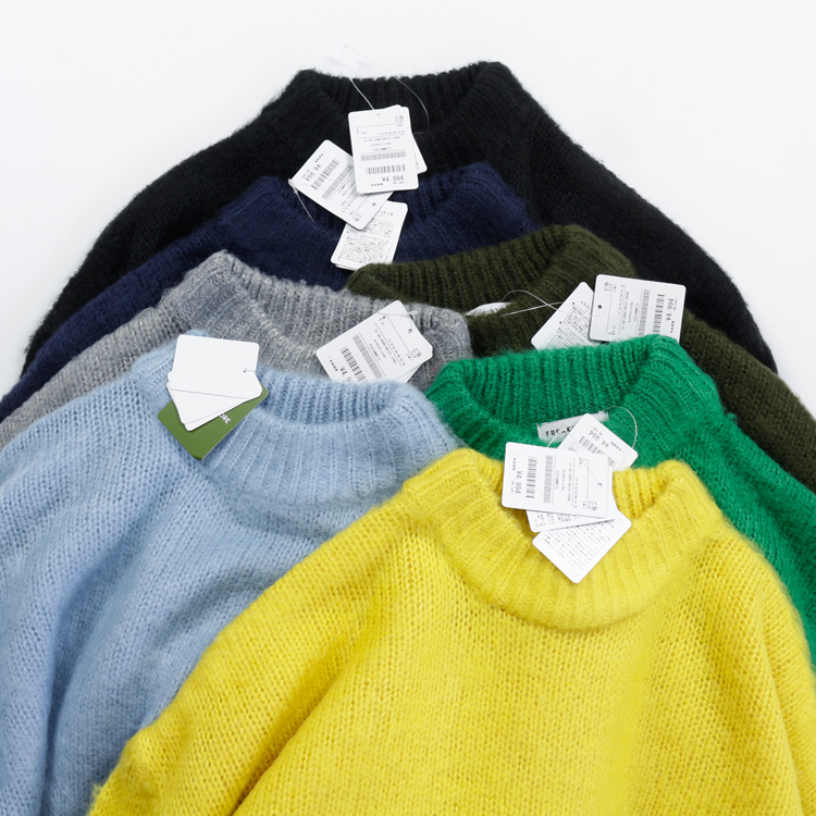 森林系宽松版圆领套头毛衣男款