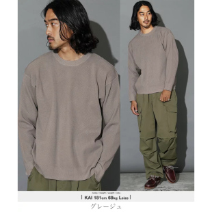 秋冬款 男装 简约百搭圆领长袖 针织衫 Q421120 男款 日本单