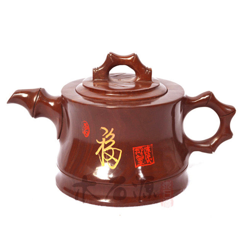 福字款正品木鱼石养生保健功夫茶具茶壶山东济南特产
