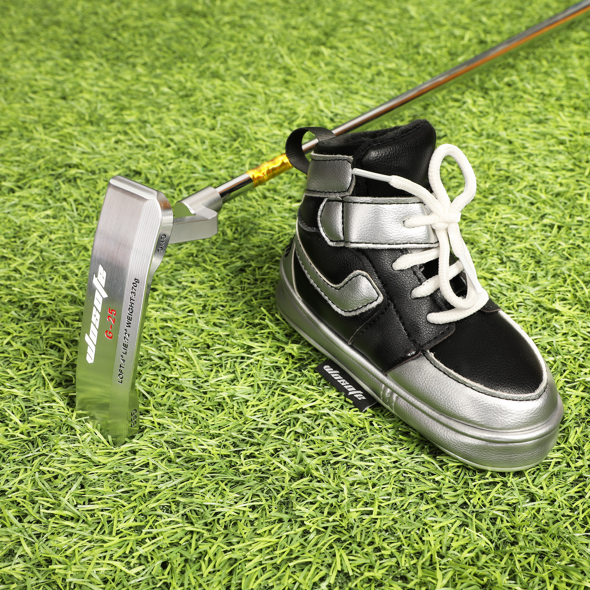 高尔夫球杆套直条推杆套保护套新款潮流个性鞋子PU防水耐磨通用款