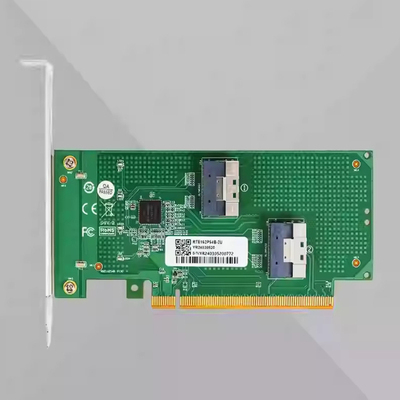 显卡外接PCIE4.0转接/拆分卡 x16转SlimSAS 8654内出半高转接卡