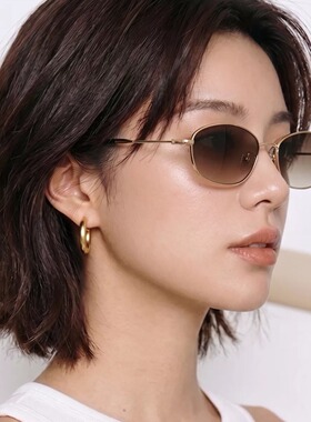 kaka极简主义复古老钱高级感墨镜女款男近视可配度数2026防紫外线