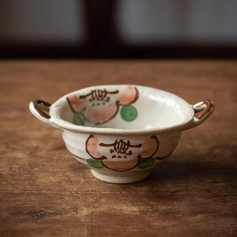 日本进口美浓烧陶瓷餐具米饭碗