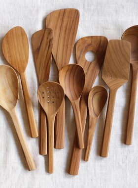 日本Meister Hand柚木锅铲厨房分餐勺多功能调羹捞勺家用饭铲汤勺