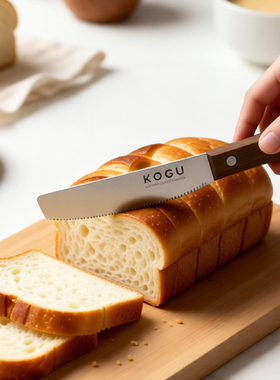 日本原装进口下村企贩KOGU不锈钢面包刀黄油抹刀吐司锯齿刀烘焙