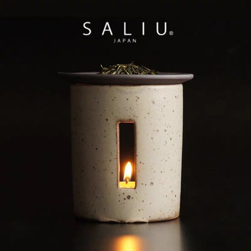 Saliu烤茶香薰炉带蜡烛日本进口