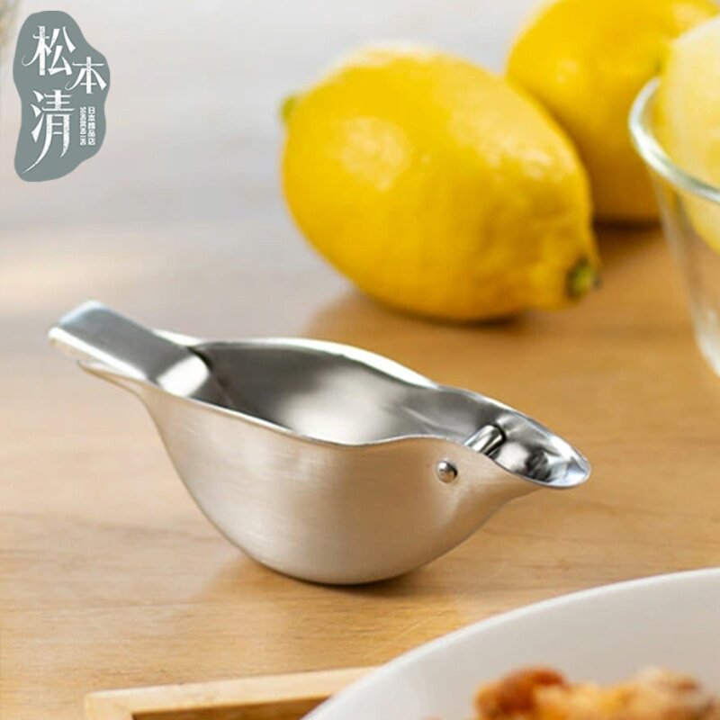 日本家事问屋304不锈钢小鸟造型柠檬榨汁器果汁挤压手动料理器图片