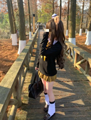 毛衣学院校供软妹 JK制服秋冬套装 原创正版 格裙长袖 花狸酱向日葵