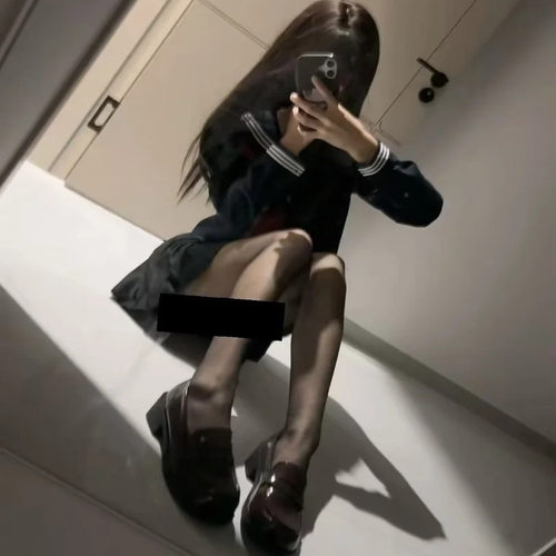 日系学院JK制服水手服绀三本长袖校供感秋冬时尚套装女