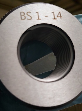 气瓶阀螺纹检验用螺纹环规BS341 1-14 圆锥量规 环规视图货色如图
