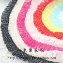 2.5厘米宽雪纱点点百褶花边 辅料 DIY娃娃裙边裙摆花边拼接服装