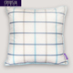克瑞斯华夫抱枕沙发靠垫办公室腰枕床头汽车靠背格子条纹纯色靠包