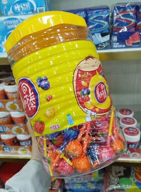 真知棒水果味棒棒桶装糖小时候味道零食糖果一箱4桶