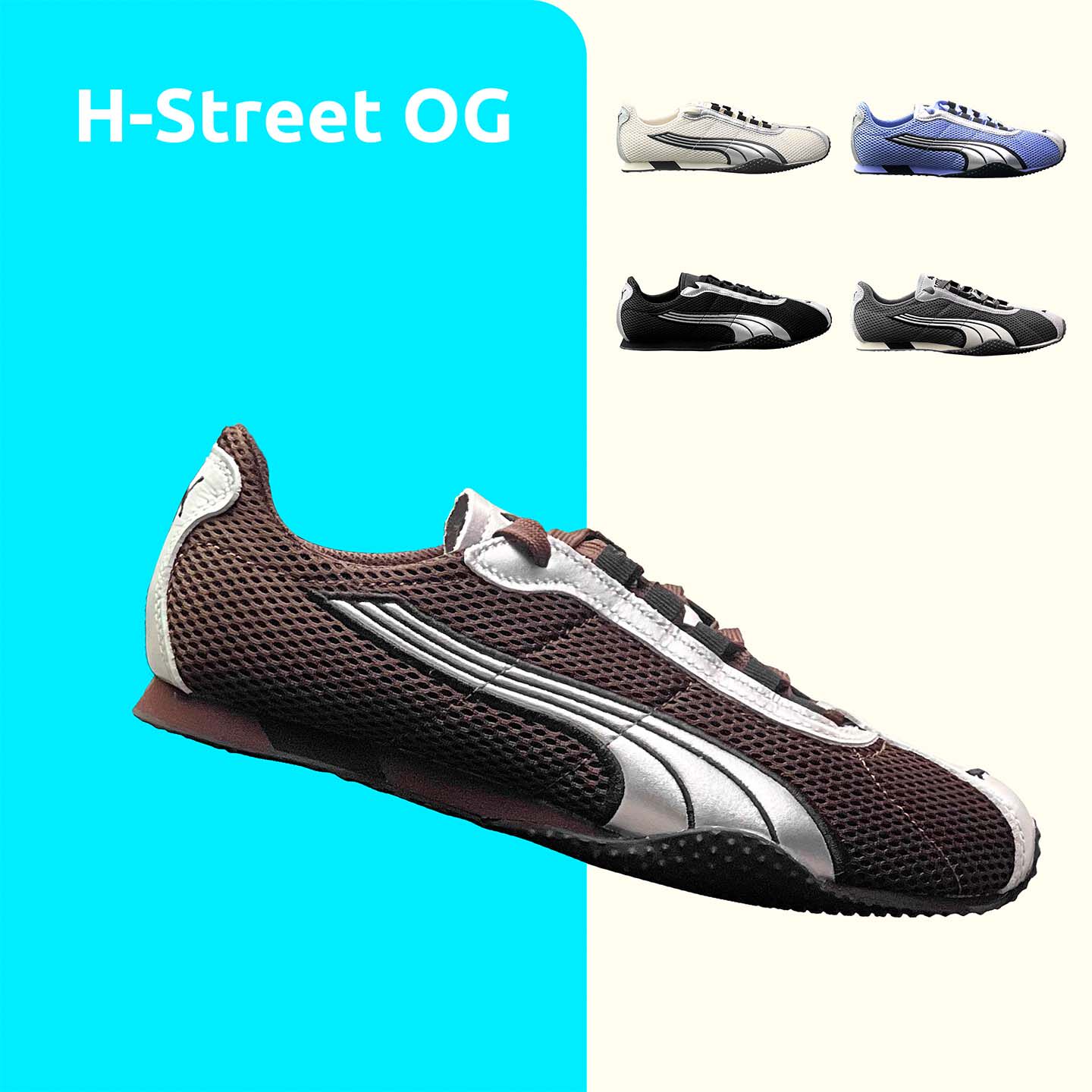 张凌赫同款PUMA H-STREET低帮男女鞋春夏网眼透气薄底T头鞋403692