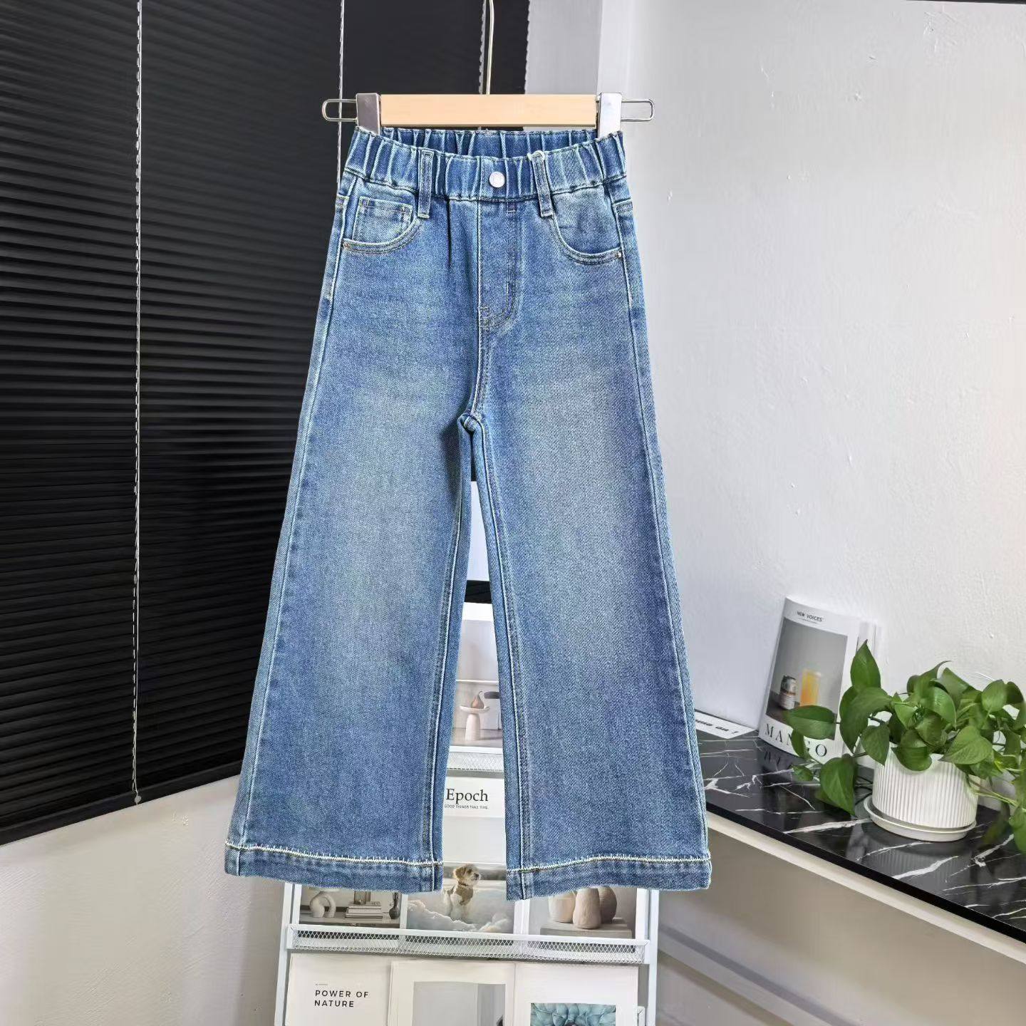 小智新款女童微喇牛仔裤洋气春秋儿童裤子网红春装大童喇叭裤,童装/婴儿装/亲子装,裤子,淘宝优惠券,粉丝福利购,淘宝优惠卷