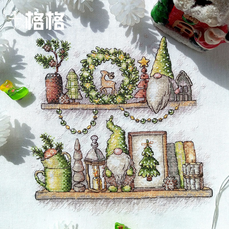 十格格十字绣法国DMC绣线套件2025新款 提供saga 圣诞地精2