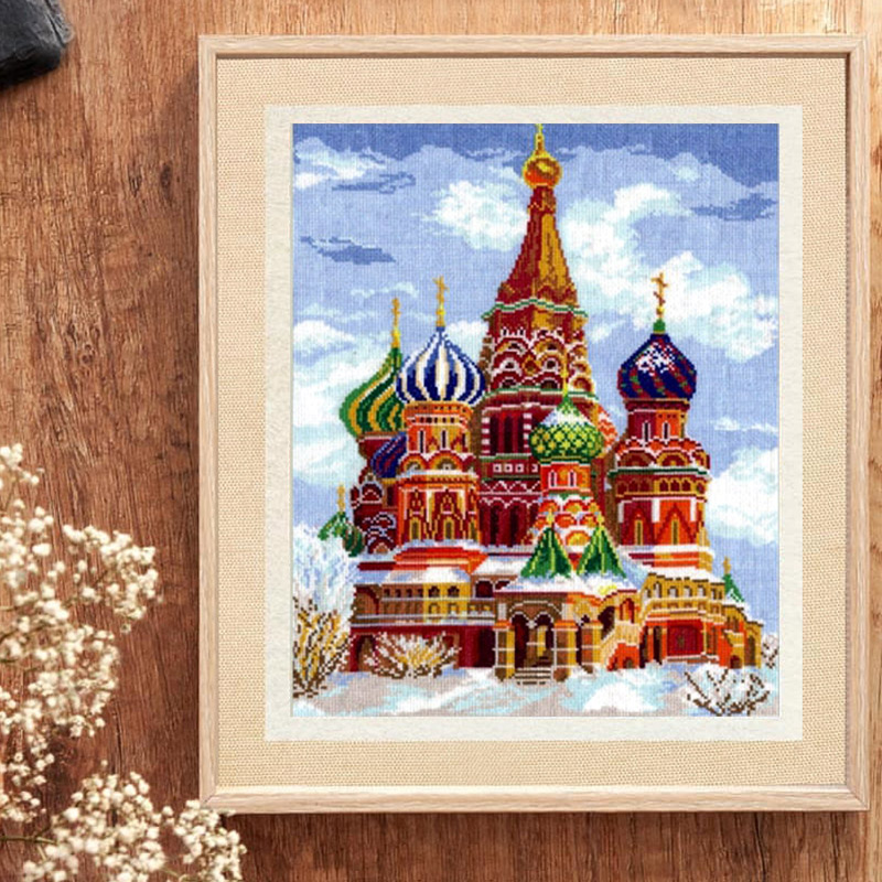 十格格十字绣法国dmc绣线套件2020新款 客厅 卧室 俄罗斯城堡