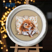 十格格十字绣法国DMC绣线套件2025新款 提供saga PDF枕头兔