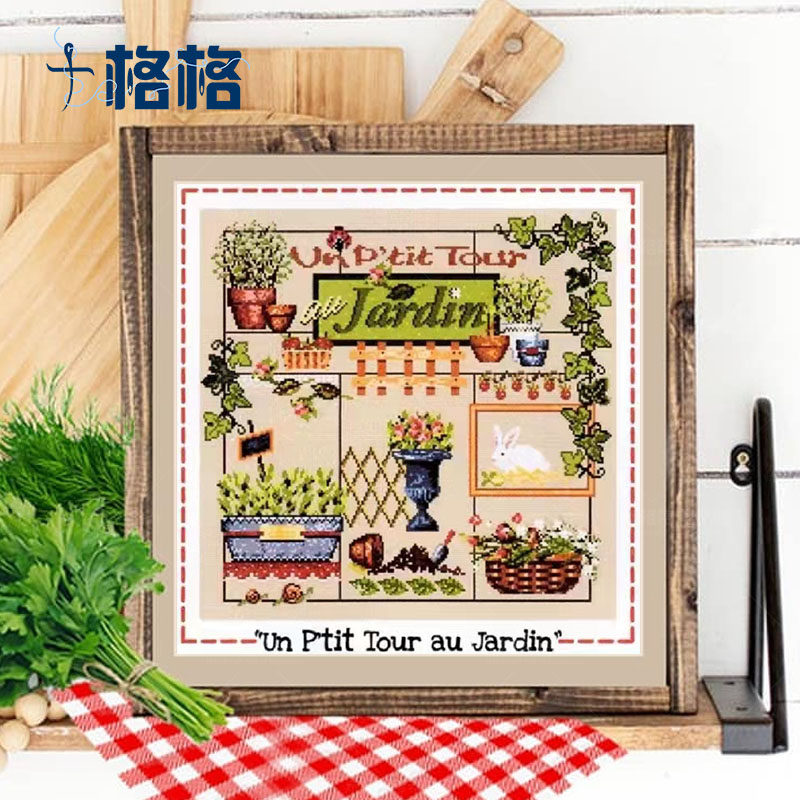 十格格十字绣法国dmc绣线套件店长推荐 拉菲夫人系列 小兔子花园