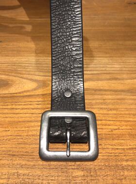 复古机车皮带海王同款正品腰带美式复古阿美咔叽真皮皮带宽度35mm