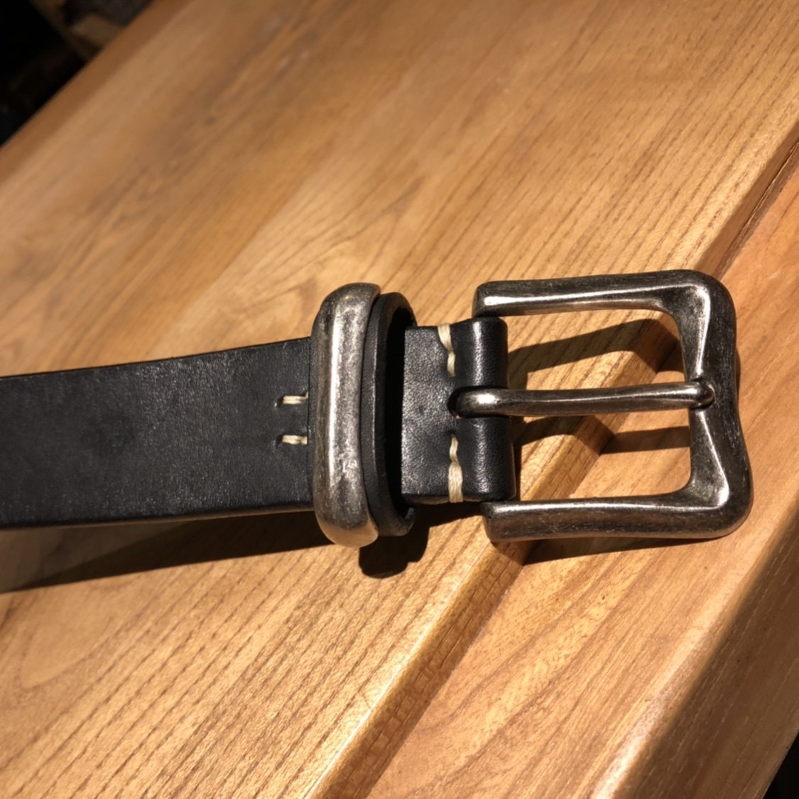 thumbnail for Vintage Goros, American Vintage Aramco Kaji Style Cowhide Belt, Tochigi Belt