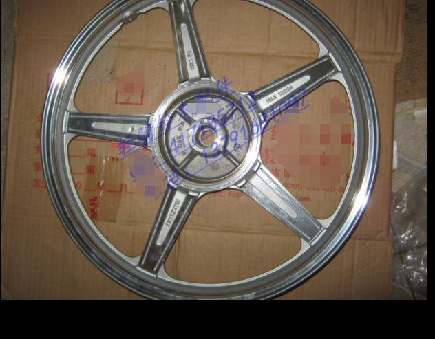 适用轻骑铃木骏驰GT125轮毂摩托车QS125-5ABCEF铝轮轱辘前后轮圈