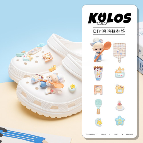 洞洞鞋配饰dimoo小米鞋花甜点星星鞋扣diy装饰扣配件适配crocs