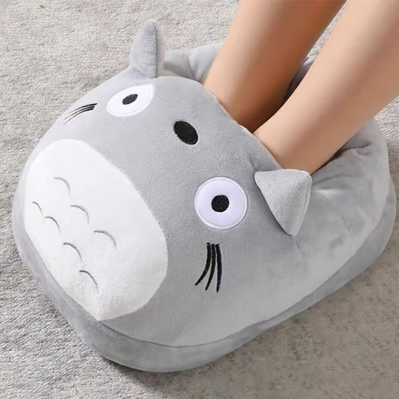 暖脚宝USB插电发热鞋毛绒猫爪保暖鞋冬季保暖暖腰设计过冬神器