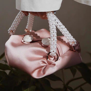 现货 SMALL小号珍珠绸缎包手提包晚宴包 0711TBILISI格鲁吉亚NINO