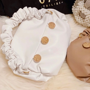 现货0711TBILISI格鲁吉亚 SMALL3扣高级素皮手提单肩包宴会 NINO