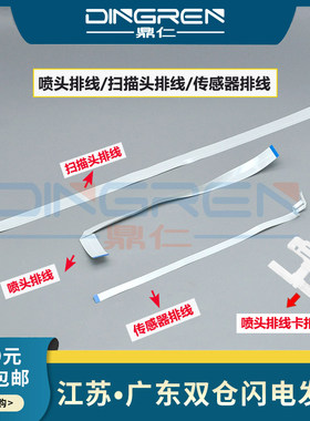 鼎仁L301L310打印喷头字车排线