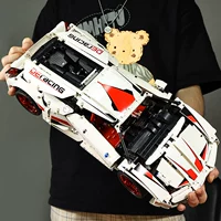 Конструктор для программирования, гоночный автомобиль, модель автомобиля для друга, дистанционное управление, подарок на день рождения