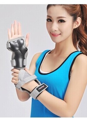 PROPRO运动护手掌手腕摔倒防护轮滑板溜冰滑雪平衡车护腕护具透气