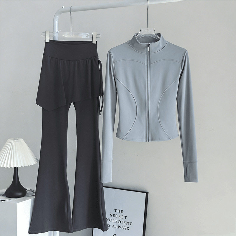 胖mm大码运动套装女瑜伽服2026新款跑步上衣健身服普拉提训练服夏