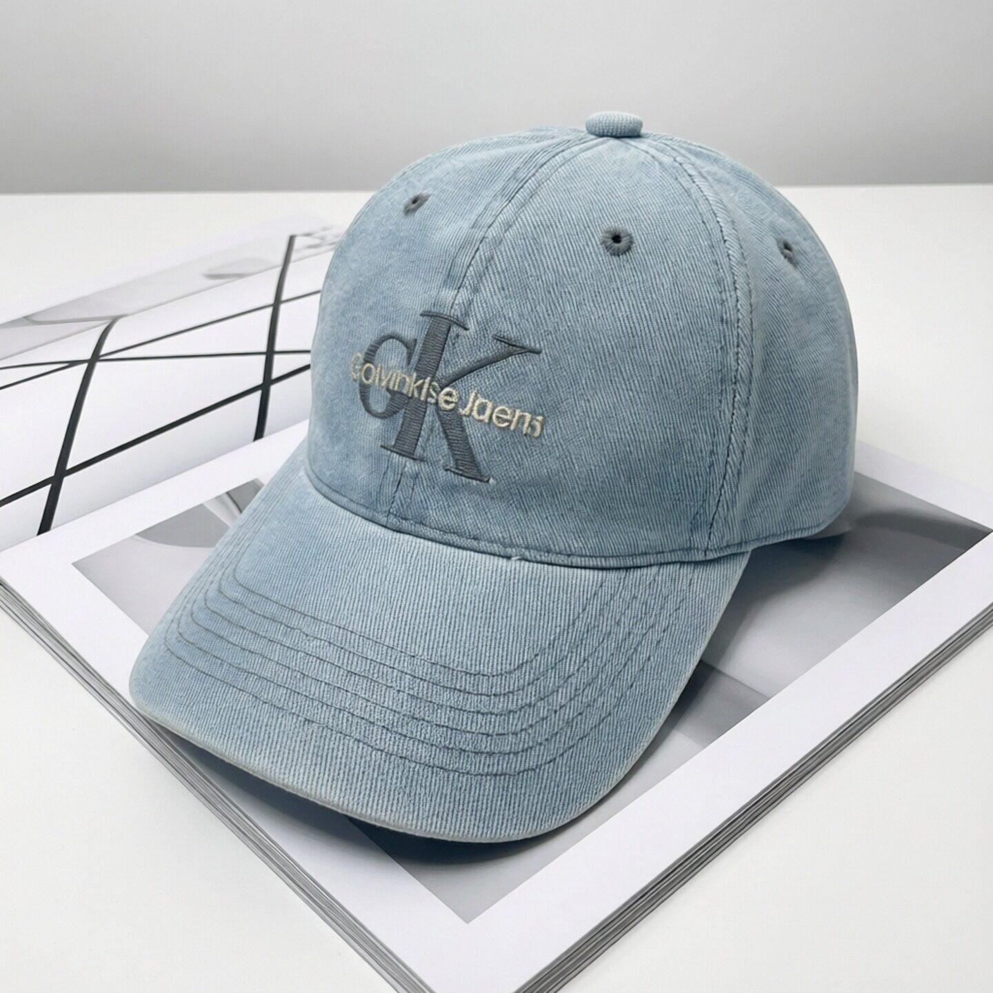 xckv帽子春夏季棒球帽男女时尚刺绣字母牛仔百搭鸭舌帽jennie同款