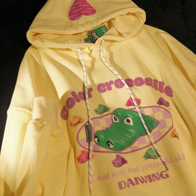 Daiwing 别担忧 好的事在发生 秋冬男女爱心连帽卫衣情侣宽松帽衫高性价比高么？