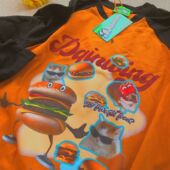 拼色情侣长袖 Daiwing t恤 插肩袖 猫猫上衣美式 总之岁月漫长 秋季