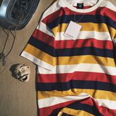 美剧里卢瑟们 T恤日系潮男女海魂衫 最爱 条纹宽松短袖 美式 条纹T